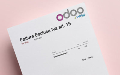 Esclusione IVA art. 15: come gestire l’imposta con Odoo 4 Wisp