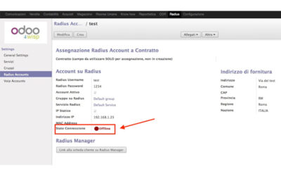 Odoo 4 Wisp – Visualizzazione stato connessione PPPoE